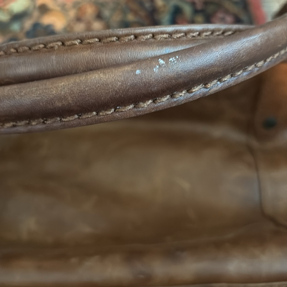 Frye Distressed Melissa Shoulder Bag, Cognac, Gently Used, Non Smoking Home - Picture 7 of 7